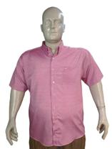 Camisa Social Plus Size Manga curta 1952 com bolso Camisa Social Plus Size Manga curta 1952 com bolso