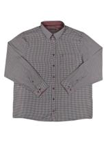 Camisa Social Plus Size, Manga Longa 31281, Modelagem Regular, Punho diferenciado