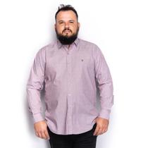 Camisa Social Plus Size Masculina Manga Longa Casual