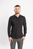 Camisa Social Preta com Mobilidade Avançada Camisa Social Preta com Mobilidade Avançada