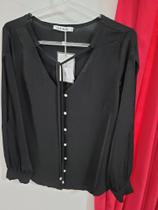 Camisa social preta Camisa social preta