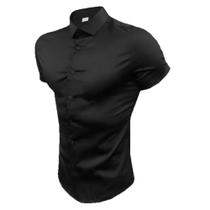 Camisa Social Preta Slim Fit