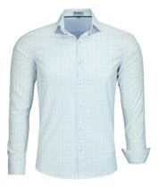 Camisa Social Quadriculada Amil Slim Elastano Passa Fácil 1864