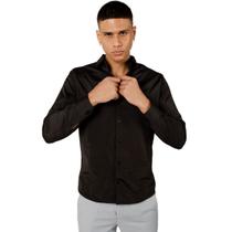 Camisa Social Slim 100% Algodão Masculina