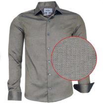 Camisa Social Slim Com elastano Original Amil Gold