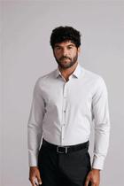 Camisa Social Slim Fit - Cinza Claro Camisa Social Slim Fit - Cinza Claro