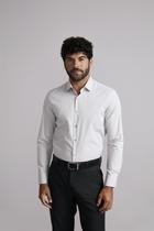 Camisa Social Slim Fit - Cinza