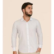 Camisa Social Slim Fit Elastano Masculina Walmisa Premium