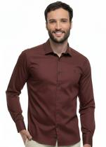 Camisa Social Slim Fit Original Arrow Ameixa Camisa Social Slim Fit Original Arrow Ameixa
