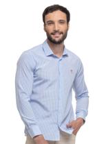 Camisa Social Slim Fit Xadrez Vichy Arrow - Azul Marinho Camisa Social Slim Fit Xadrez Vichy Arrow - Azul Marinho
