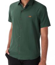 Camisa Social Slim Manga Curta Ogochi Masculina Com Botão