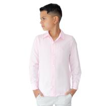 Camisa Social Slim Manga Longa Infantil de Menino Noivinho