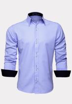 Camisa Social Slim Tecido Macio Fácil De Passar E Lavar Camisa Social Slim Tecido Macio Fácil De Passar E Lavar