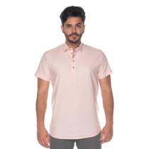 Camisa Social Teodoro MC Slim Fit Masculina Algodão Casual