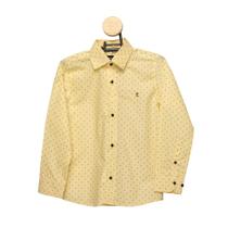 Camisa Social Teodoro ML Infantil Algodão Estampada Casual Camisa Social Teodoro ML Infantil Algodão Estampada Casual