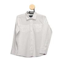 Camisa Social Teodoro ML Infantil Masculina Algodão Casual