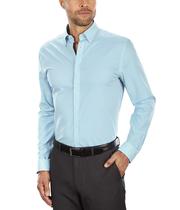 Camisa Social Tommy Hilfiger Slim Fit Non Iron Gingham - Azul Aqua