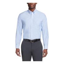 Camisa social Van Heusen Oxford Solid Regular Fit para homens, azul