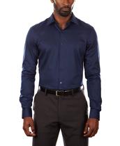 Camisa social Van Heusen Slim Fit, gola flexível, elástica para homens