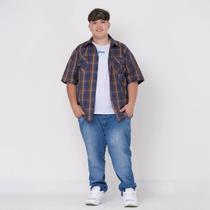 Camisa Social Xadrez Adulto Masculina