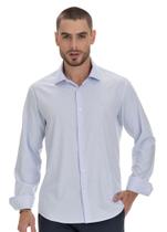 Camisa Social Xadrez Fine Premium Fibra de Bambu Arrow - Azul Camisa Social Xadrez Fine Premium Fibra de Bambu Arrow - Azul