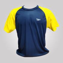 Camisa Speedo Team Collection Masculina - Azul Marinho+Amarelo