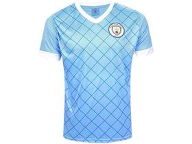 Camisa SPR Manchester City Masculina - Manga Curta Celeste