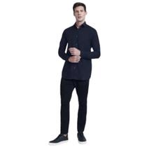 Camisa Sslim Sarja Lisa (MO) Marinho Aramis