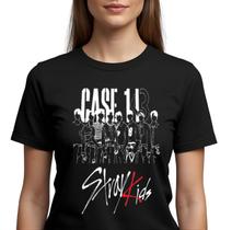 Camisa Stray Kids Case 143 Feminina Adulto Camisa Stray Kids Case 143 Feminina Adulto
