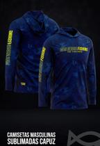 Camisa Sublimada Capuz Blue - P
