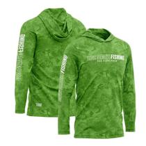 Camisa Sublimada com Capuz Proteção Solar UV Preto Green - Mar Negro P