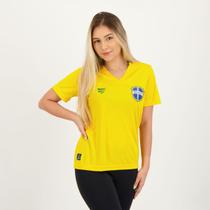 Camisa Super Bolla Prata Brasil Amarela Feminina