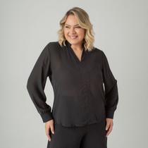 Camisa susie chiffon detalhe ombro feminino Camisa susie chiffon detalhe ombro feminino