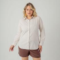 Camisa susie oversized listrada feminino