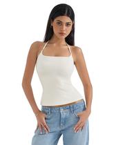 Camisa SUUKSESS Halter com forro duplo sem encosto Pearl M