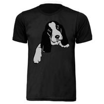 Camisa T-shirt Basset Pet Cachorro Unissex Adulta