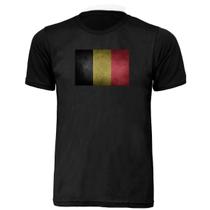 Camisa T-shirt Belgica Bandeira Unissex Adulta