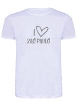 Camisa T-shirt Branca Sao Paulo Unissex Adulta