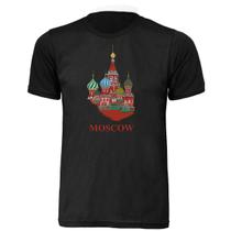 Camisa T-shirt Cidade Moscou Unissex Adulta