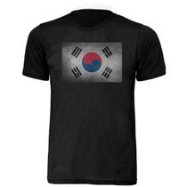 Camisa T-shirt Coreia Do Sul Bandeira Unissex Infantil