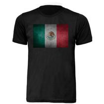 Camisa T-shirt Mexico Bandeira Unissex Adulta