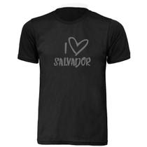 Camisa T-shirt Preta Salvador Unissex Adulta