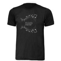 Camisa T-shirt Ritmos Musicais Rap Unissex Adulta