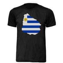 Camisa T-shirt Uruguai Bandeira Unissex Adulta