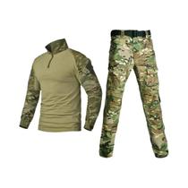 Camisa Tática Camo Impermeável Masculina E Calças Cargo Respiráveis Para Caça E Camping Ao Ar Livre