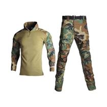 Camisa Tática Camo Impermeável Masculina E Calças Cargo Respiráveis Para Caça E Camping Ao Ar Livre