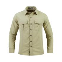Camisa Tática Masculina Leve E Respirável De Manga Longa Para Trabalho Ao Ar Livre E Proteção Solar