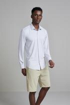 Camisa Tecnocomfy Slim Fit Listrada - Cinza Claro Camisa Tecnocomfy Slim Fit Listrada - Cinza Claro