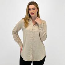 Camisa Tee Migles Alongada Manga Longa