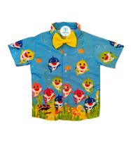Camisa Temática Baby Shark PP (1 Ano)